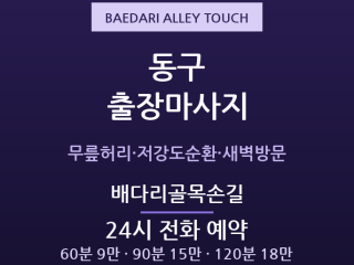 동인천 출장마사지 - 배다리·화도진 원도심… 출장마사지